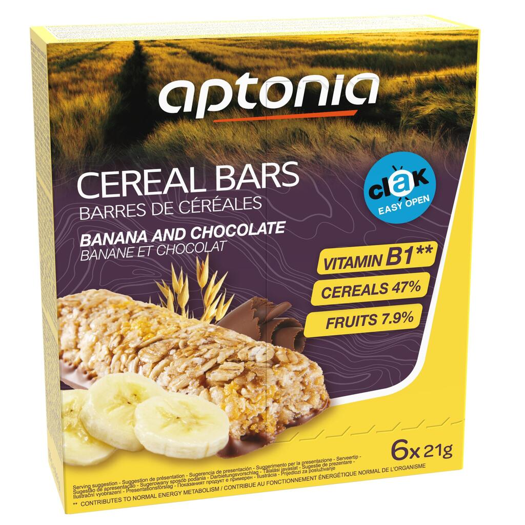 Clak cereal bars - chocolate and banana 6 x 21 g
