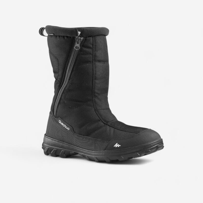 Botas de Nieve y Apreski Impermeables Hombre Quechua SH100 X-Warm Negro Altas