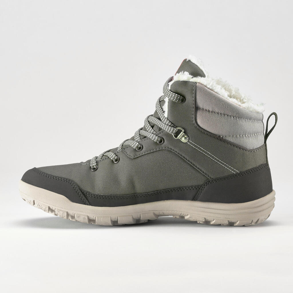 Women’s Warm and Waterproof Hiking Boots - SH100 MID