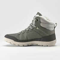 Women's Warm Waterproof Snow Hiking Shoes - SH100 WARM MID