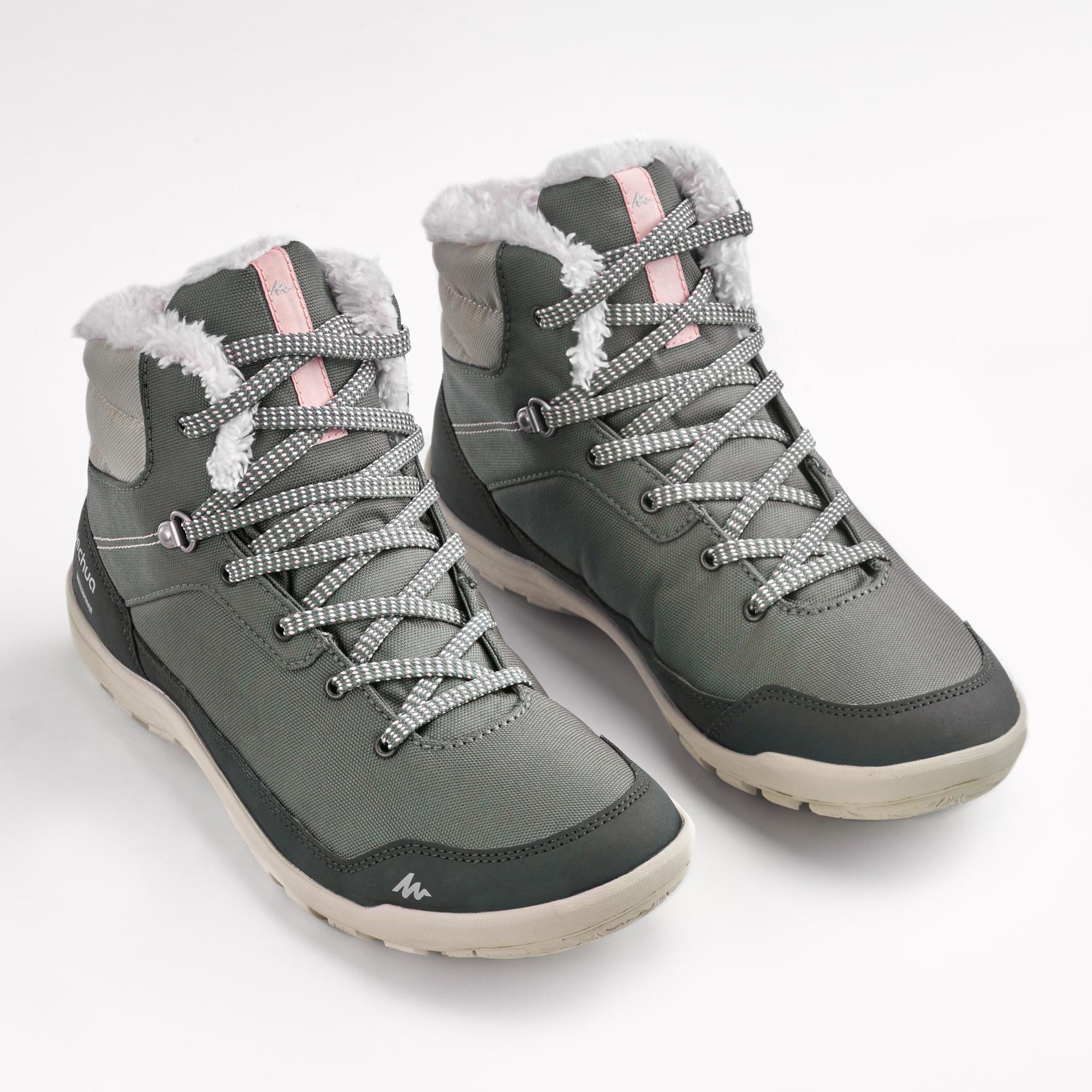 Women’s Warm and Waterproof Hiking Boots - SH100 MID 4/7