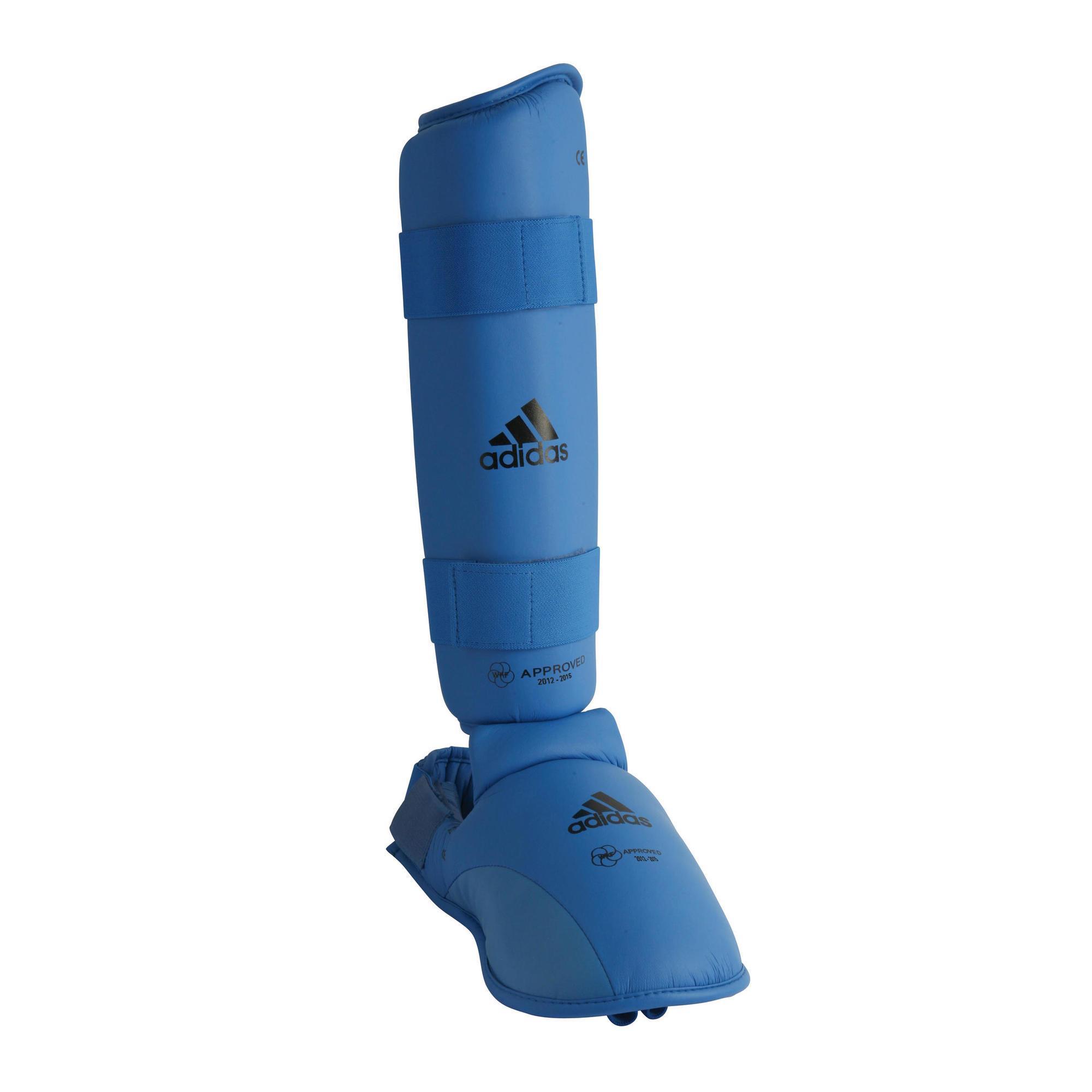 Protector Tibia Pie Karate Adidas Adulto Azul Adidas Decathlon