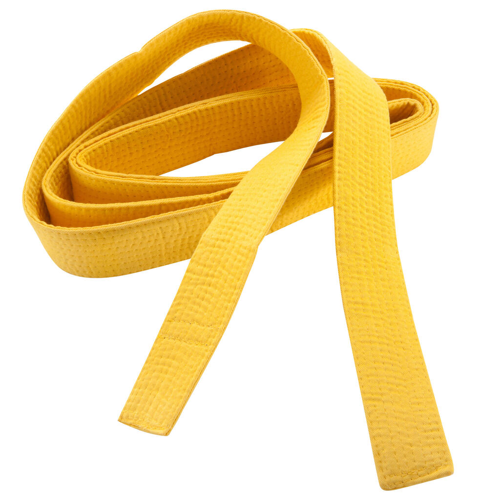 3.1m piqué martial arts belt - yellow