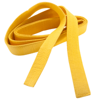 CEINTURE ARTS MARTIAUX PIQUÉE 3.10 m JAUNE