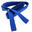 Cintura arti marziali 2,5 m piqué blu