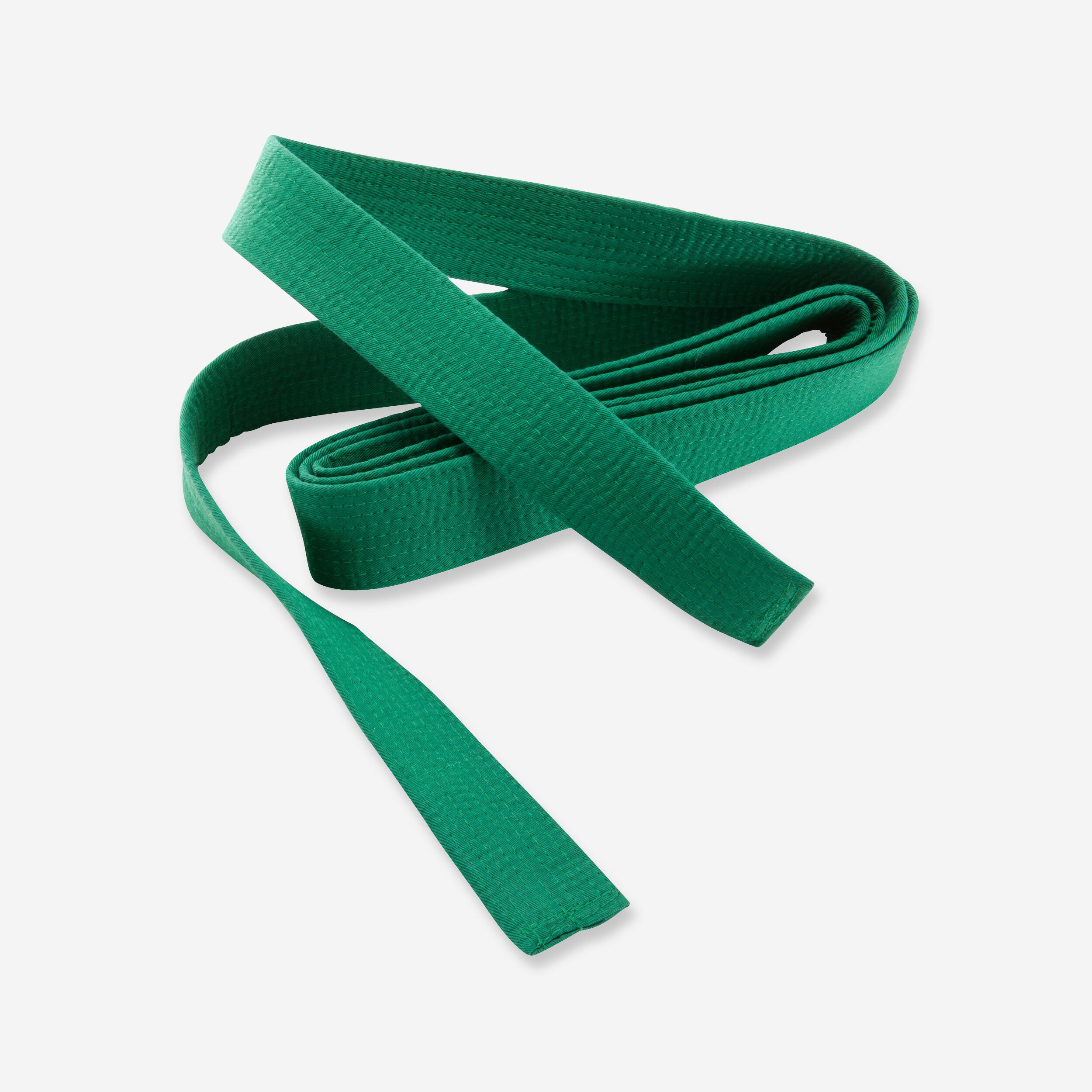 Cinto em algodão piqué de artes marciais 2,5 m verde