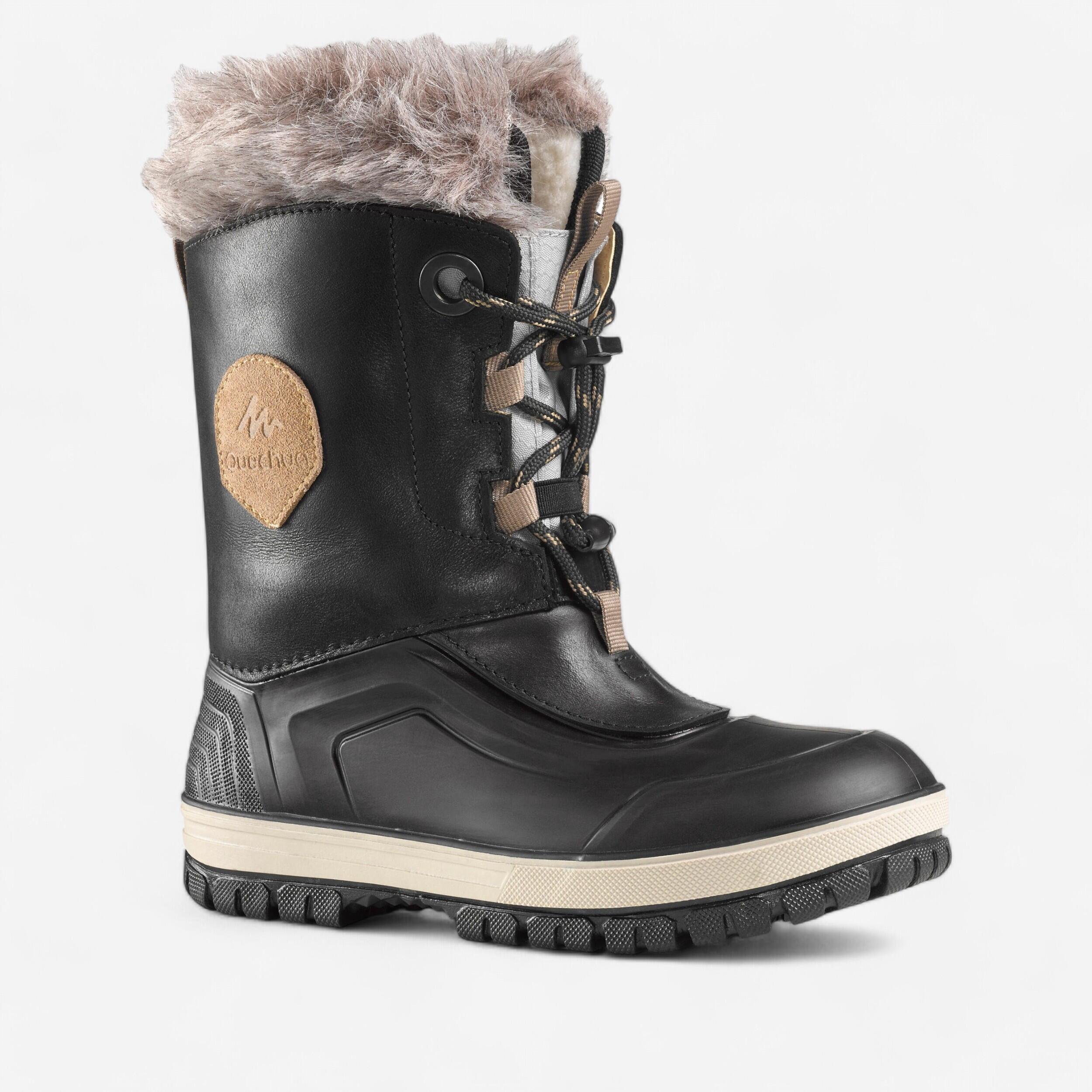 BOTTES DE NEIGE CHAUDES ET IMPERMÉABLES - SH500 X-WARM CUIR - ENFANT Quechua | Decathlon