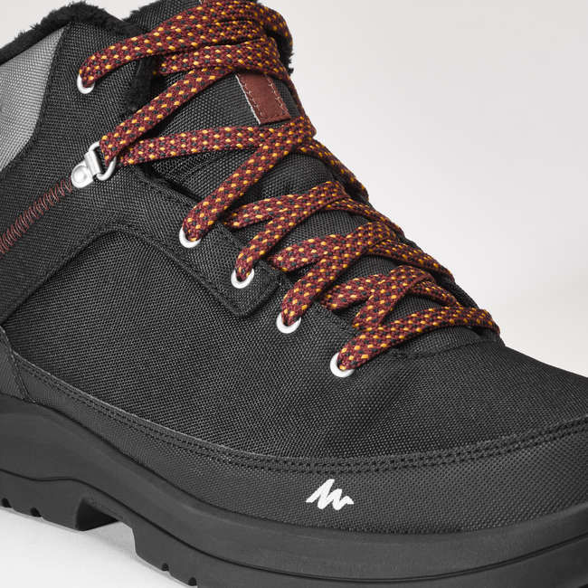 QUECHUA Men's snow hiking mid boots SH100 warm - Black.