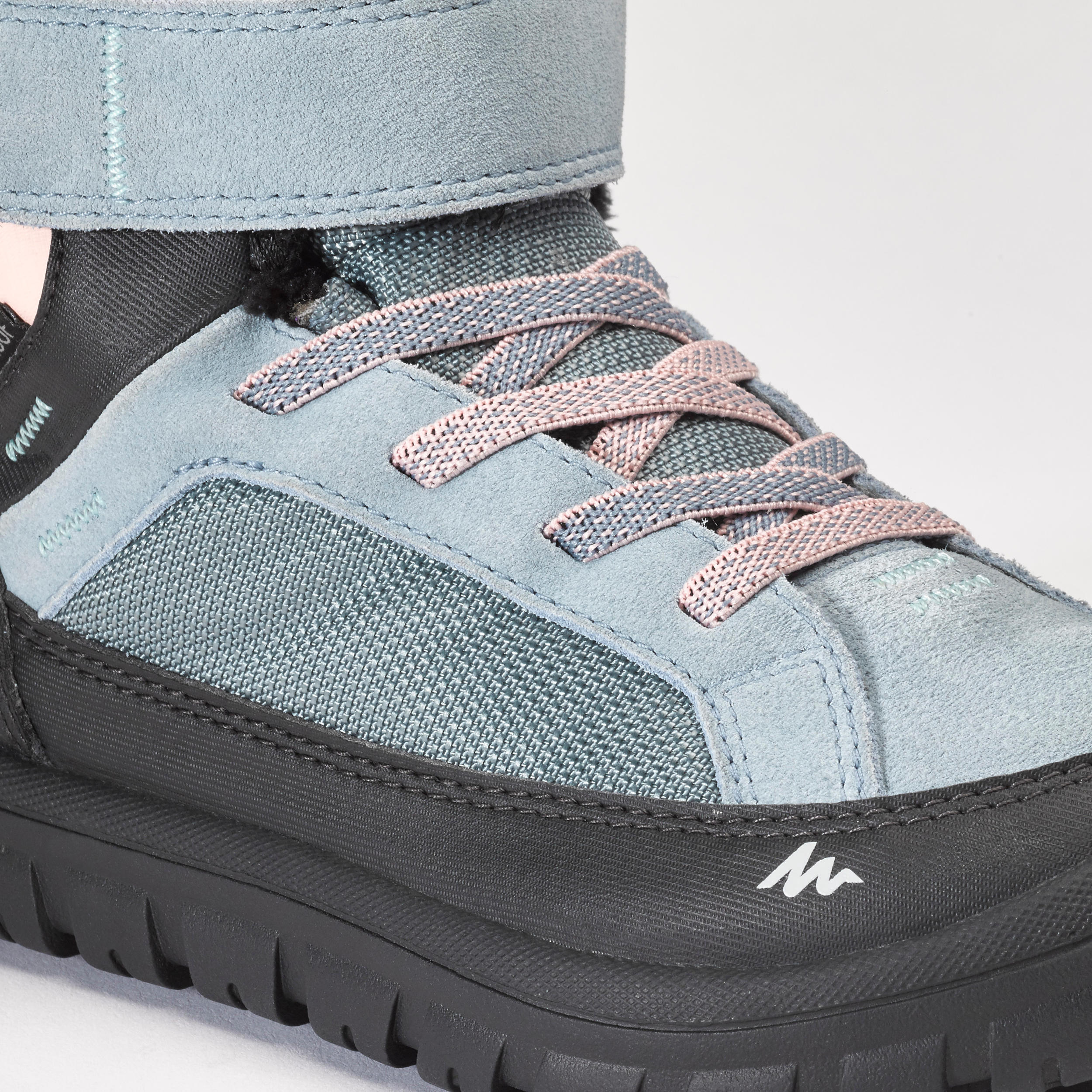Kids’ Warm Waterproof Hiking Boots SH500 Warm Riptab Size 10 - 13.5 4/5