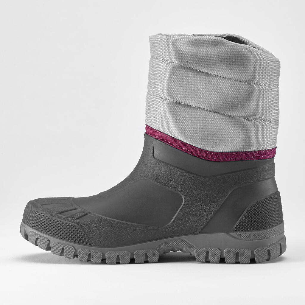 BOTAS DE NIEVE CÁLIDAS IMPERMEABLES MUJER SH100 CAÑA ALTA