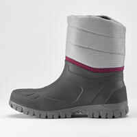 מגפיים חמים ועמידים במים לנשים להליכה בשלג SH100 Warm - גובה אמצע