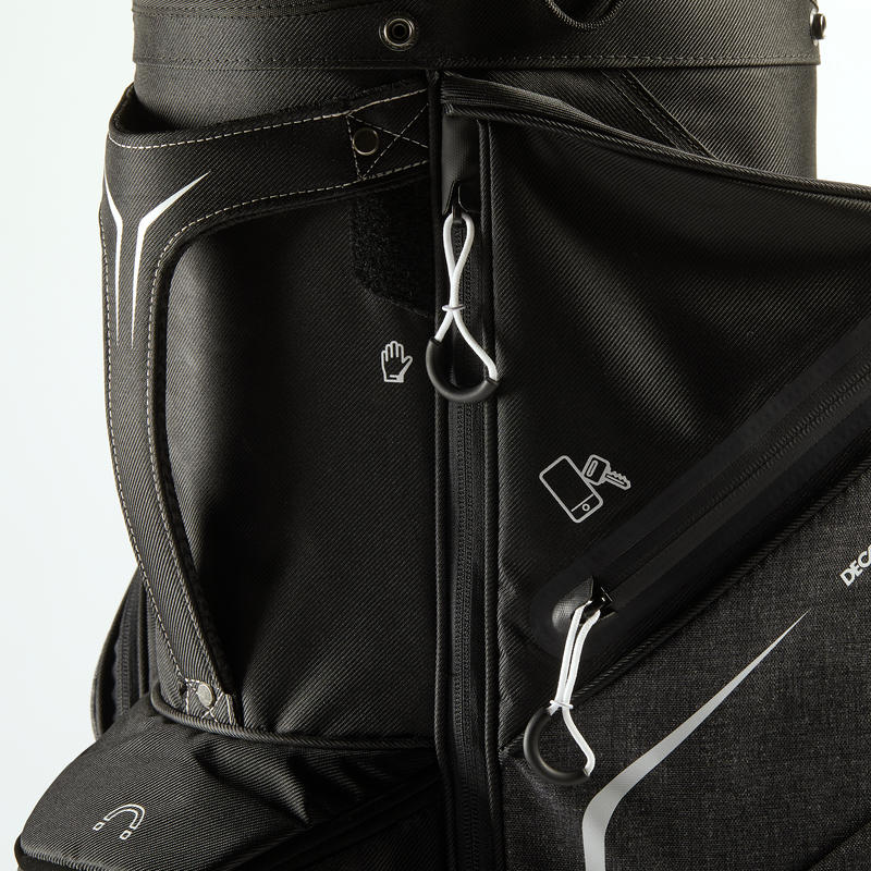 GOLF TROLLEY BAG BLACK Decathlon