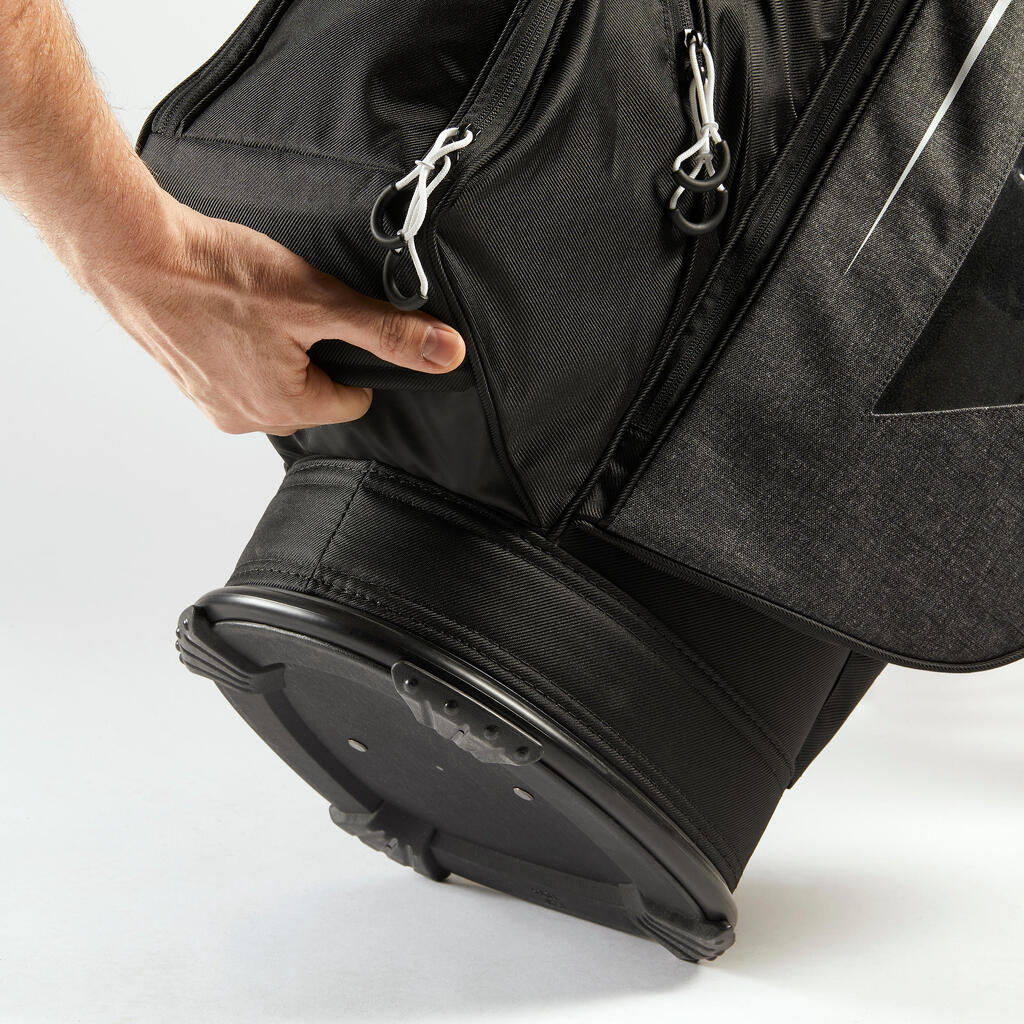 Talega de golf para 14 palos - Inesis Cart negro