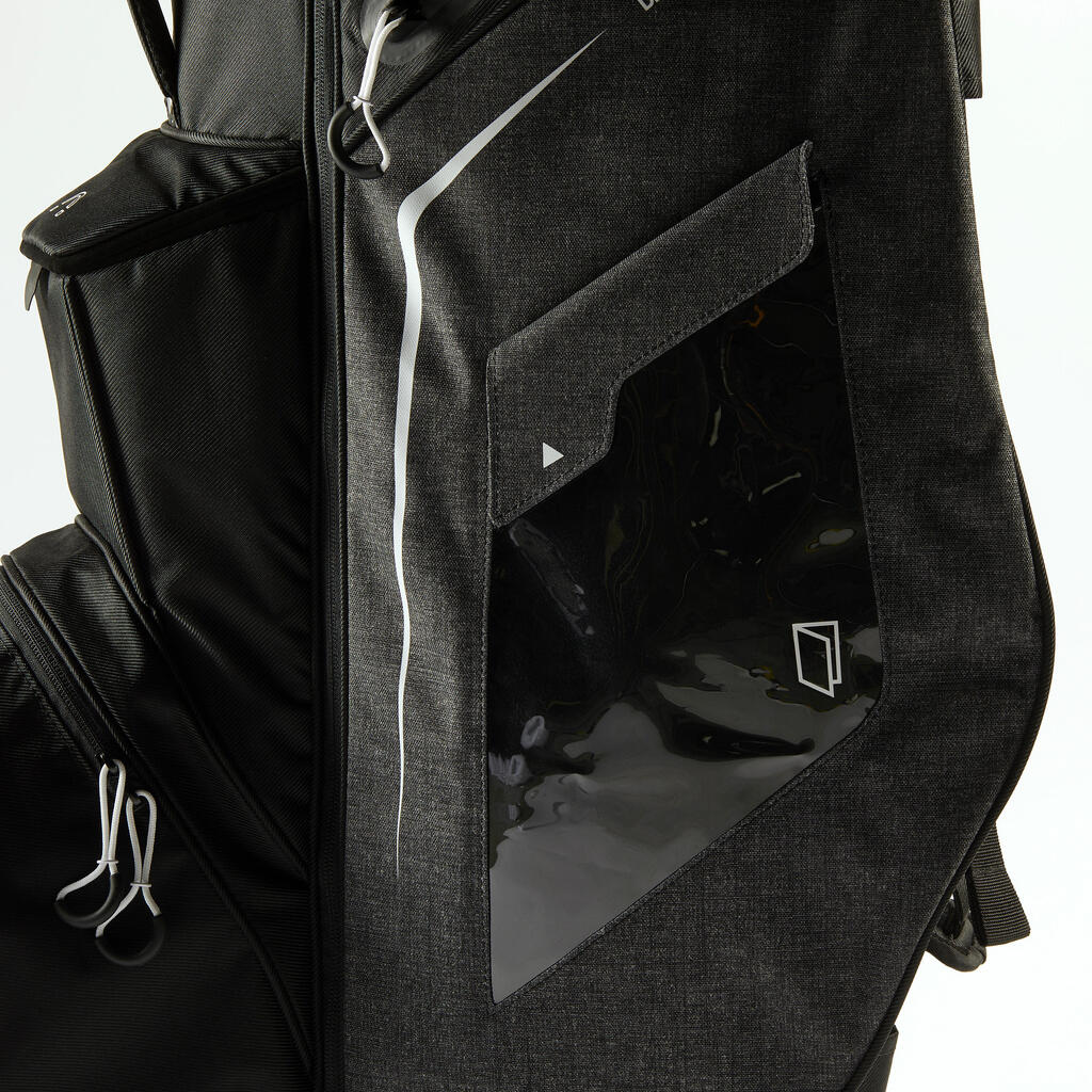 Talega de golf para 14 palos - Inesis Cart negro
