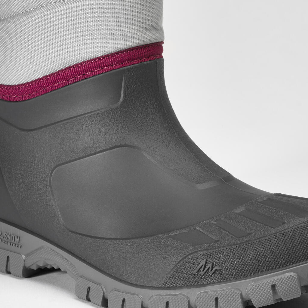 Botas de senderismo con nieve - Cálidas e impermeables - SH100 mid - Mujer