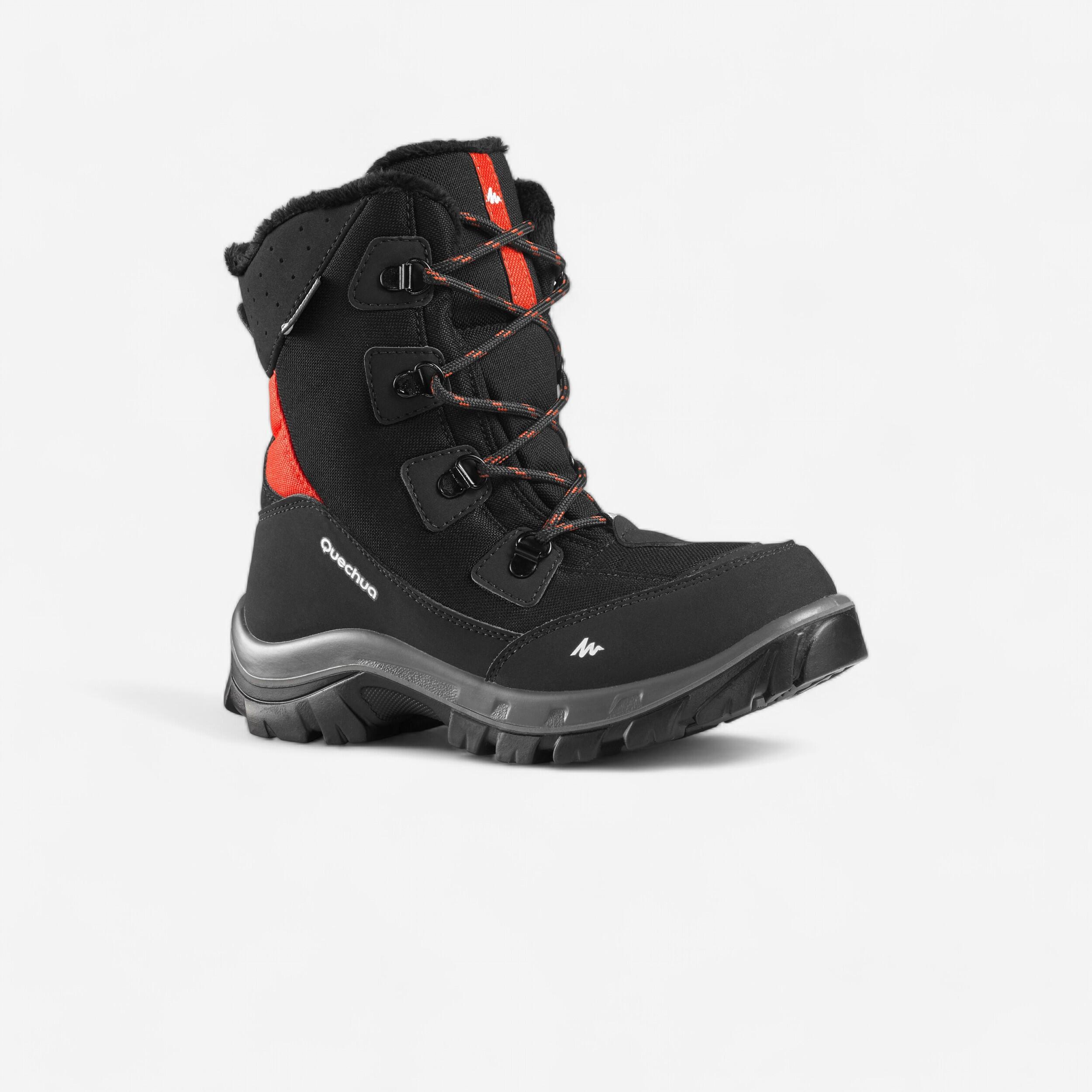 Bottes de neige femme hiver cuir hydrofuge intérieur pure laine vierge