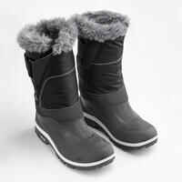Schneestiefel Winterwandern SH500 X-Warm wasserdicht hoch Damen schwarz