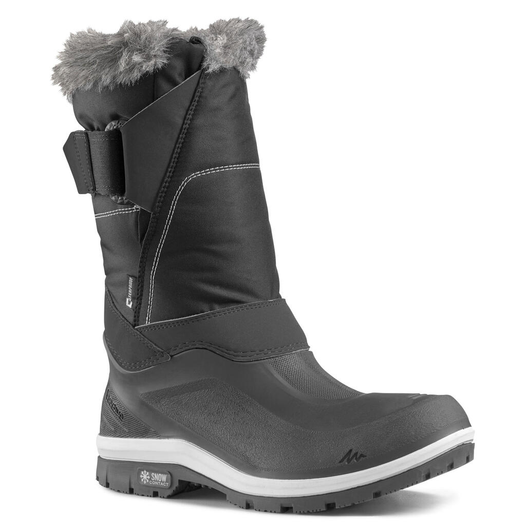 Women's Warm Waterproof High Snow Boots SH500 X-Warm