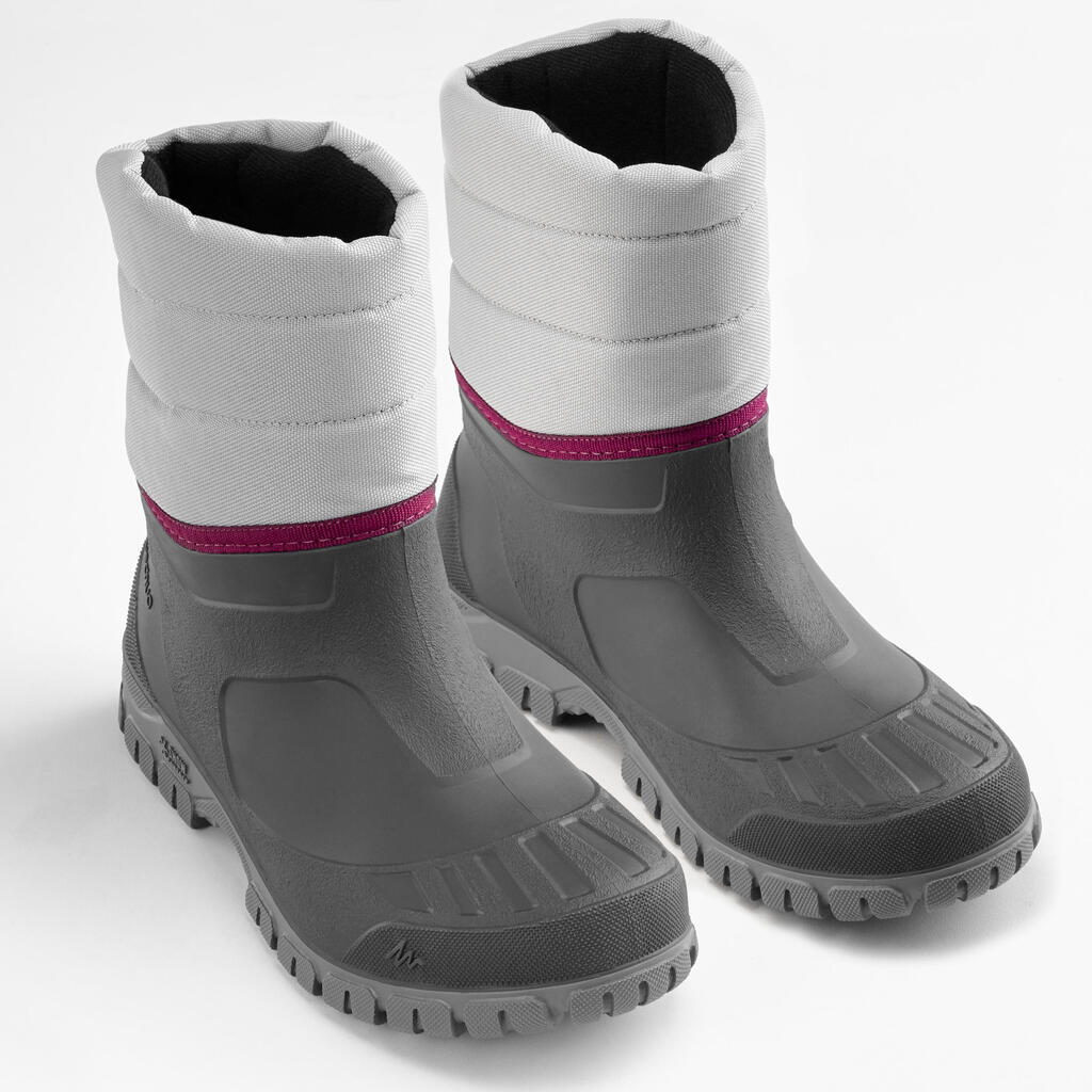 BOTAS DE NIEVE CÁLIDAS IMPERMEABLES MUJER SH100 CAÑA ALTA