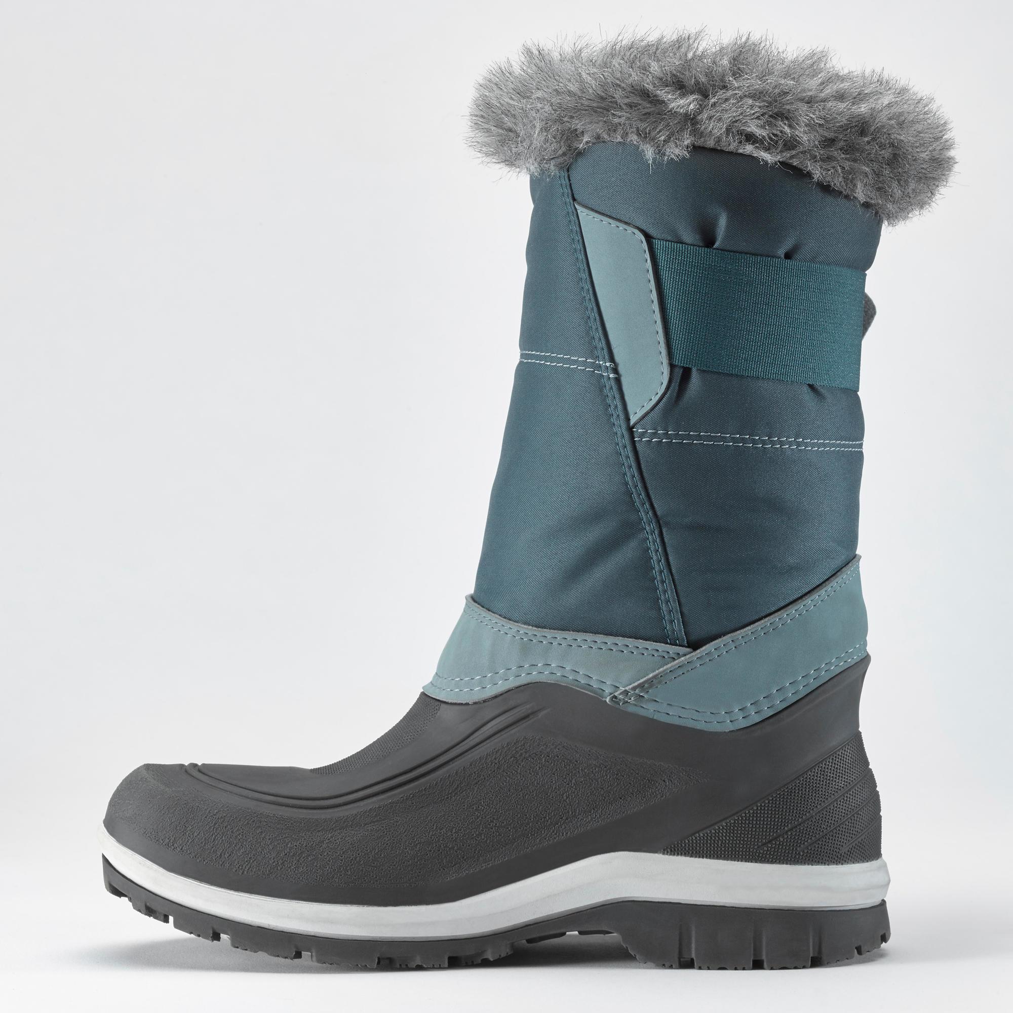 Doposci caldi e impermeabili donna SH500 X-WARM tinta ghiaccio QUECHUA |  DECATHLON