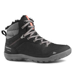 Women's Warm Waterproof Snow Hiking Shoes - SH100 WARM MID