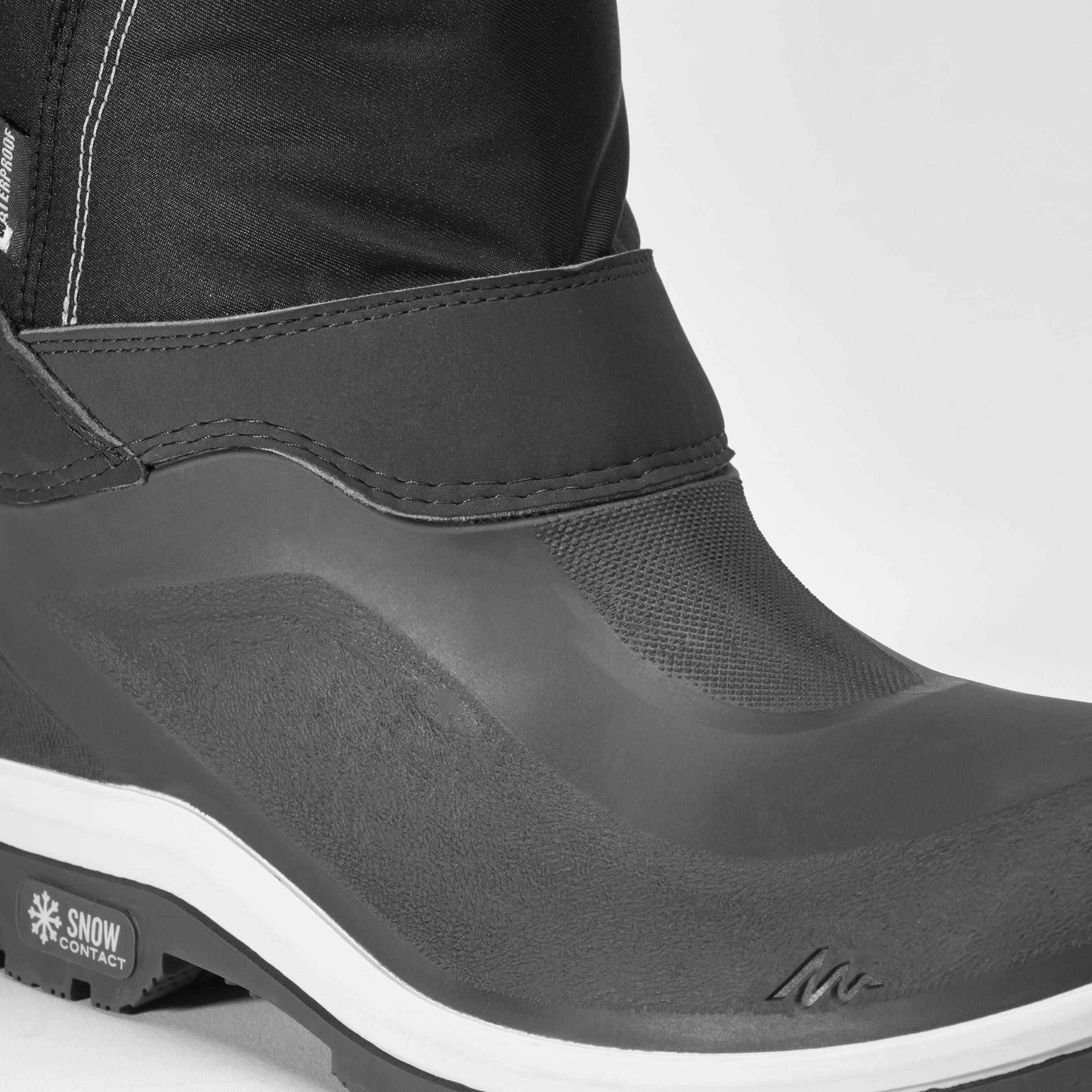 BOTAS DE NIEVE MUJER SH500 X-WARM NEGRO - Decathlon