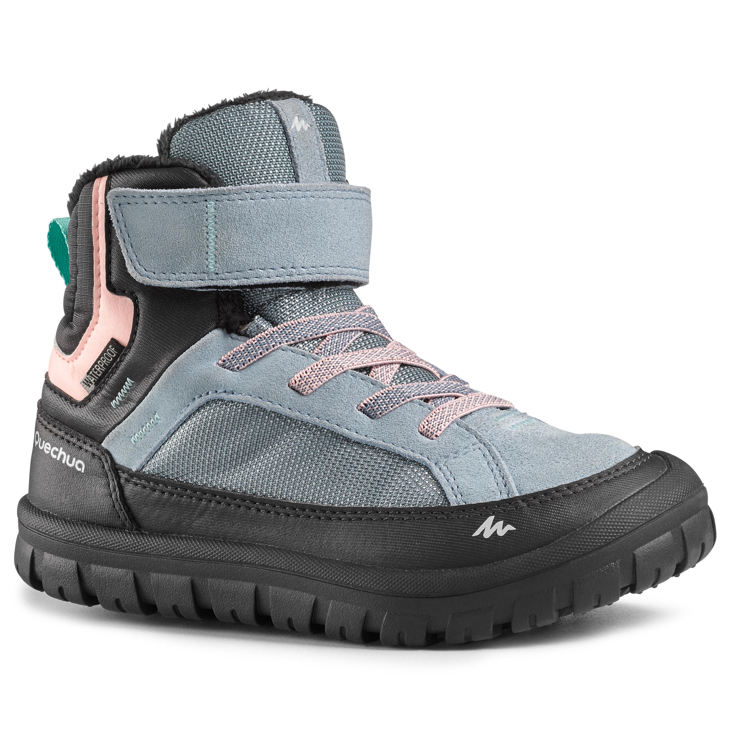 Kids’ Warm Waterproof Hiking Boots SH500 Warm Riptab Size 10 - 13.5 1/5