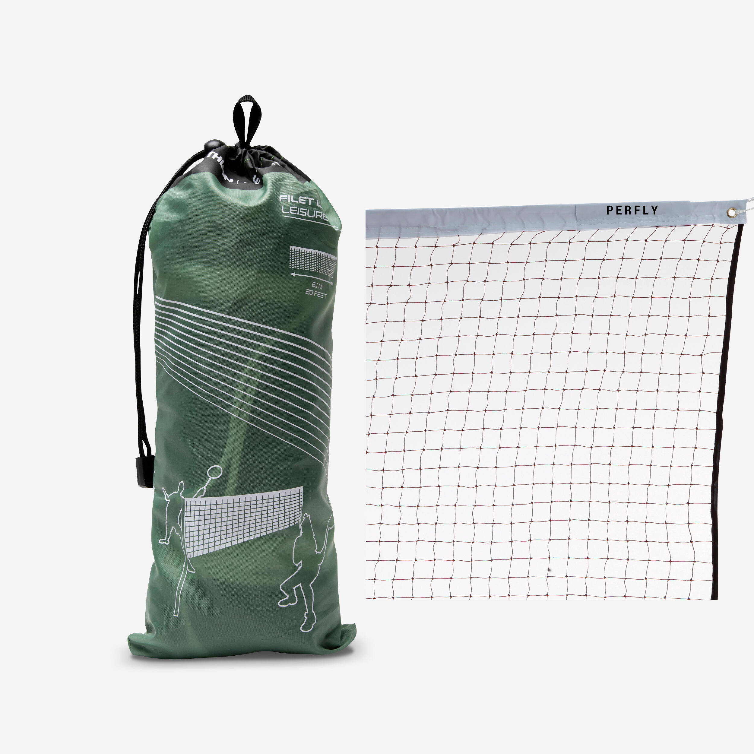 Badminton Indoor Leisure Net Brown -  1