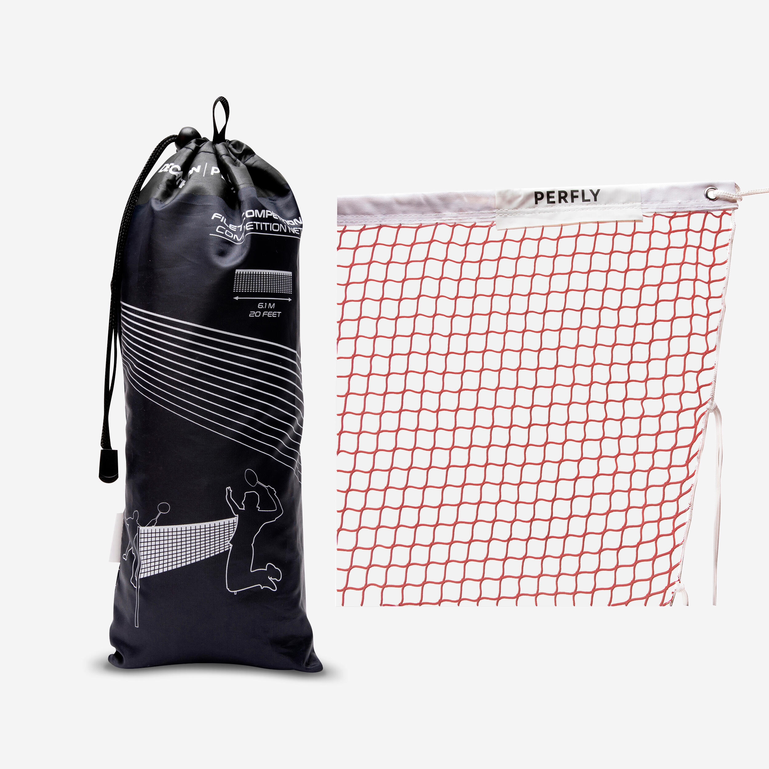 Image of BADMINTON COMPETITION NET BLACK