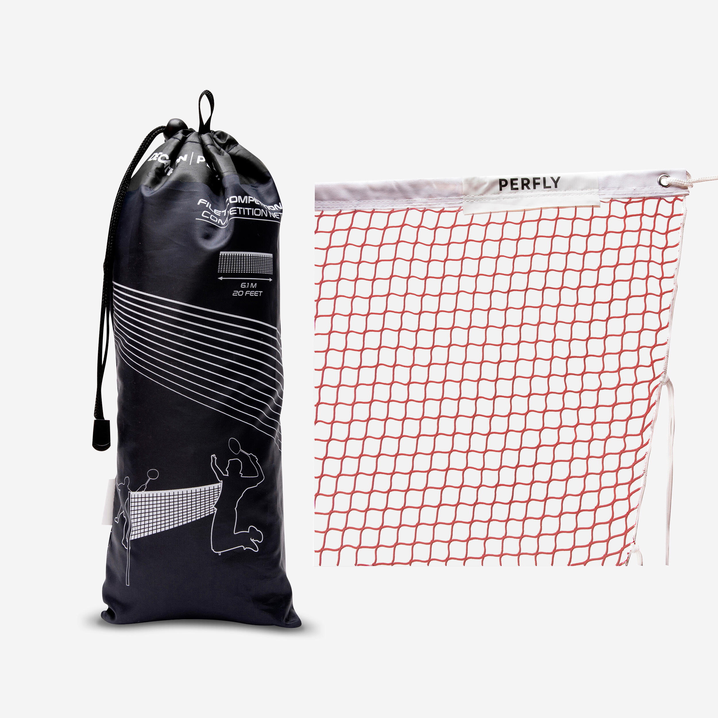 PERFLY BADMINTON COMPETITION NET BLACK