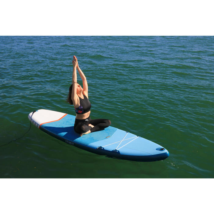 BEGINNER INFLATABLE TOURING STAND-UP PADDLE BOARD 10 FEET GREEN - Decathlon