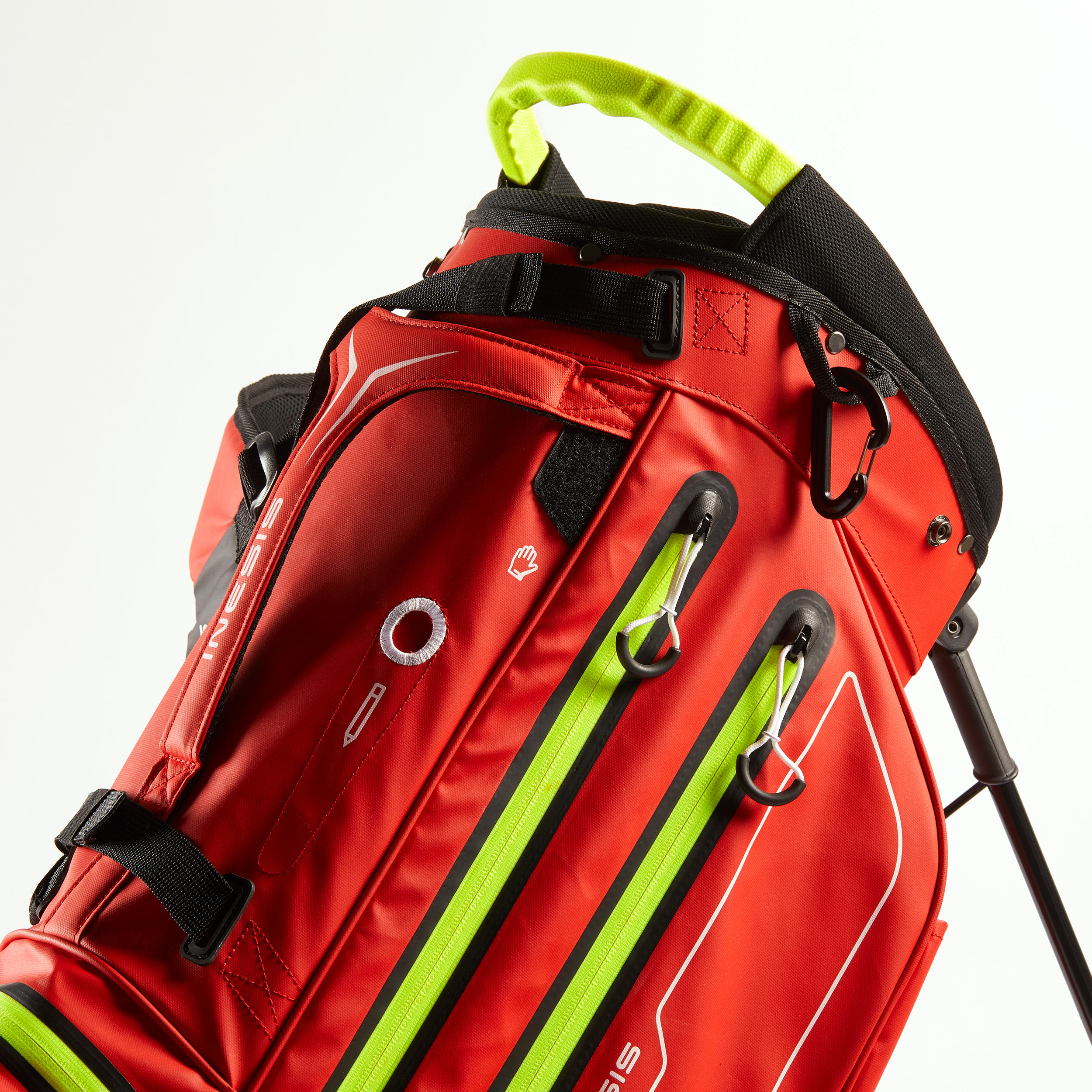 GOLF STAND BAG WATERPROOF – INESIS LIGHT RED 10/10