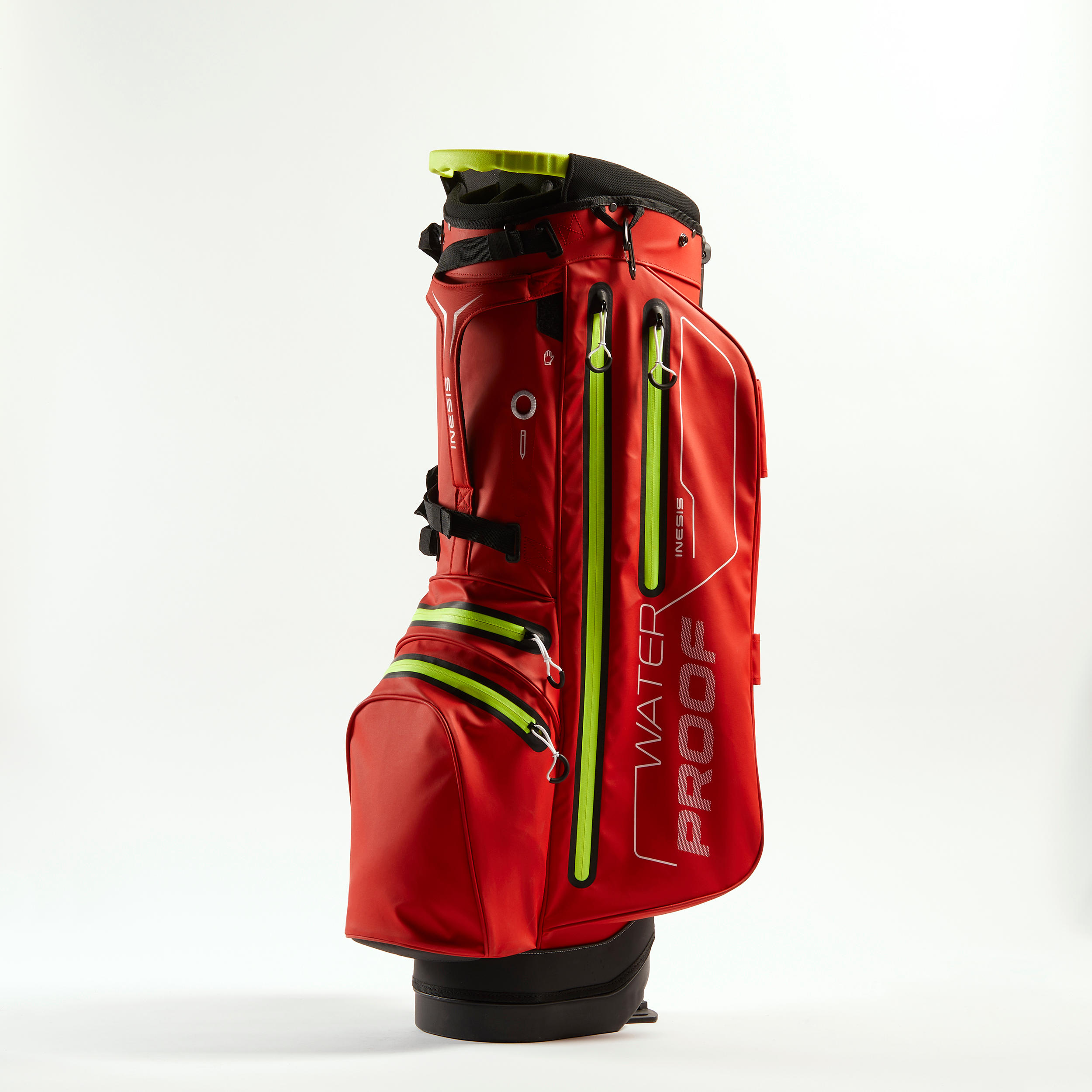 GOLF STAND BAG WATERPROOF – INESIS LIGHT RED 8/10