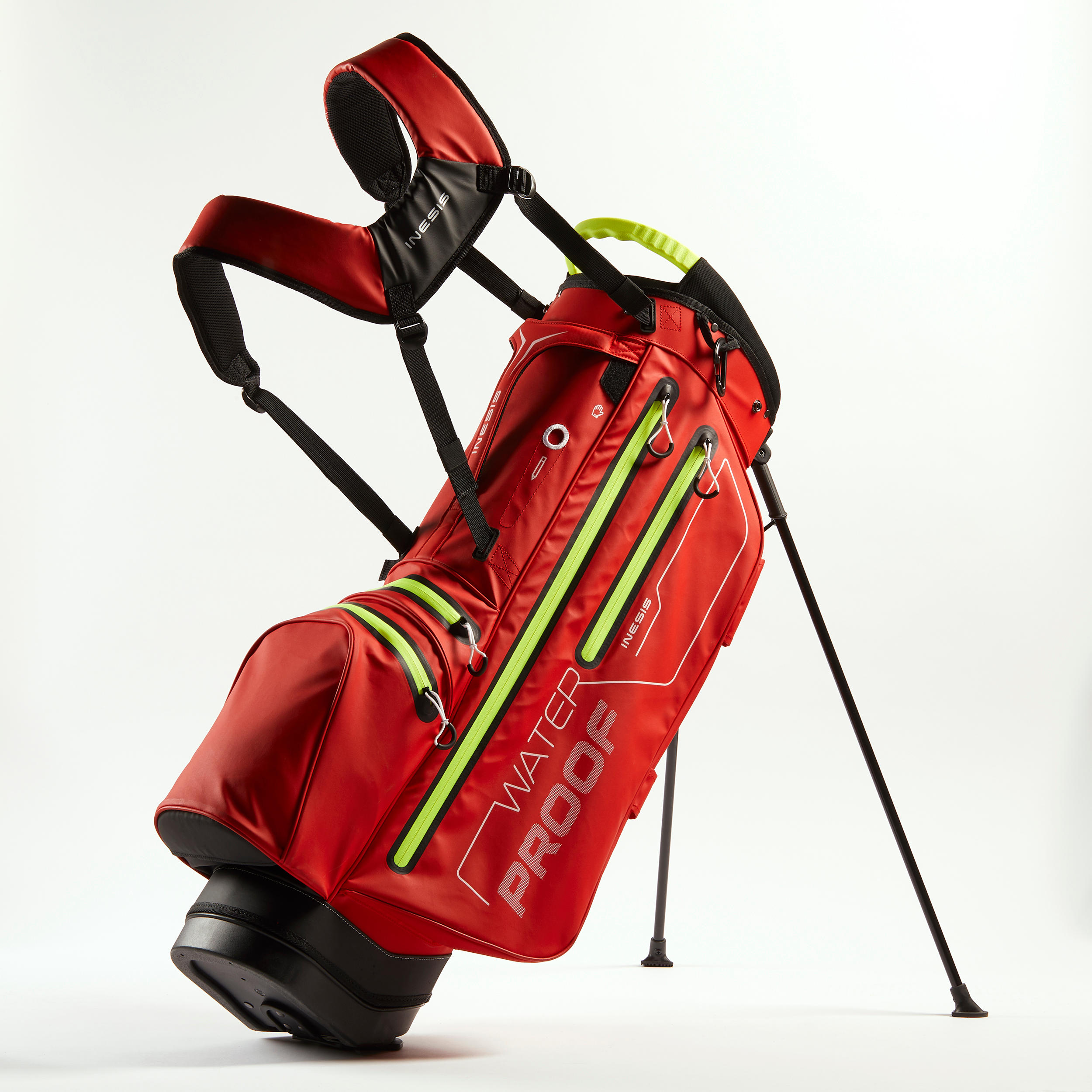 GOLF STAND BAG WATERPROOF – INESIS LIGHT RED 7/10