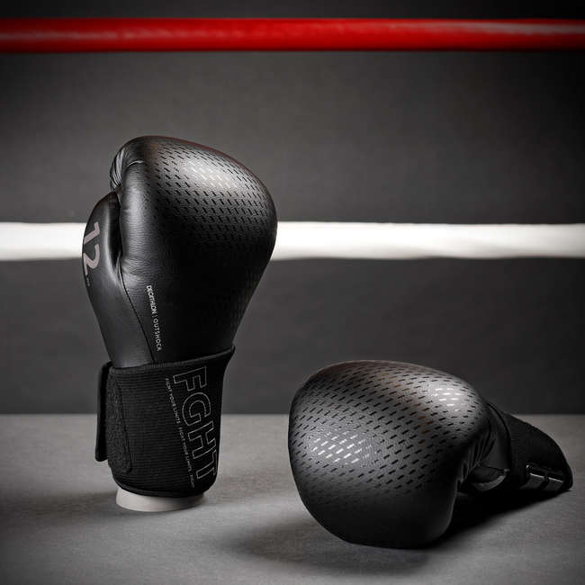 OUTSHOCK Sparring Boxing Gloves 900 Black Decathlon