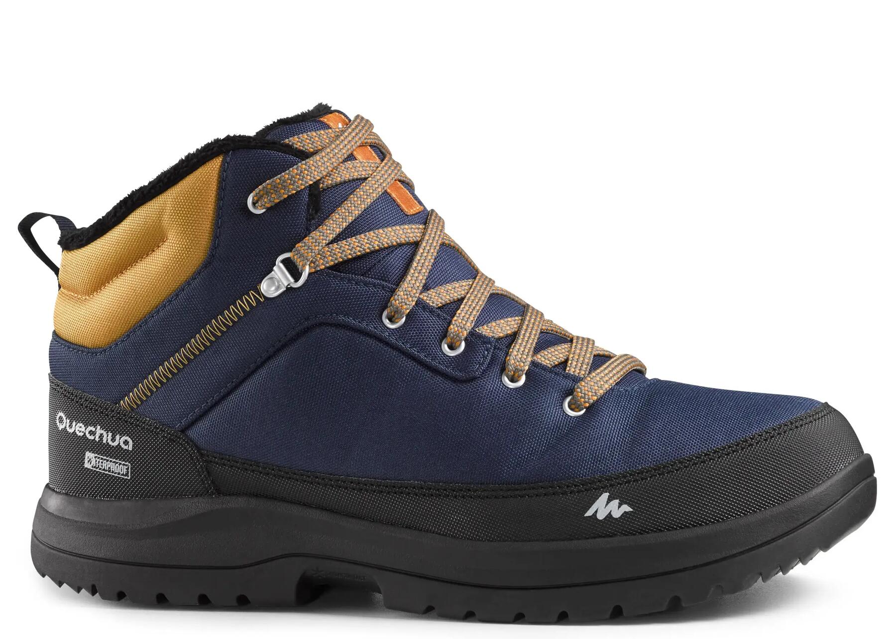 MEN’S WARM AND WATERPROOF HIKING BOOTS - SH100 ULTRA-WARM