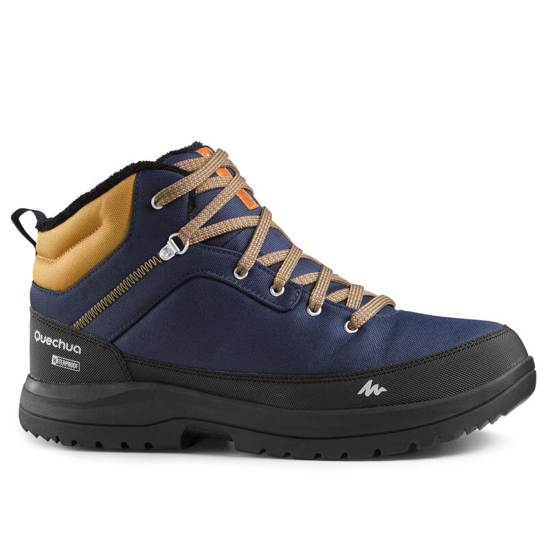 Scarpe calde da trekking uomo SH100 MID impermeabili - invernali marroni Scarpe calde da trekking uomo SH100 MID impermeabili - invernali marroni