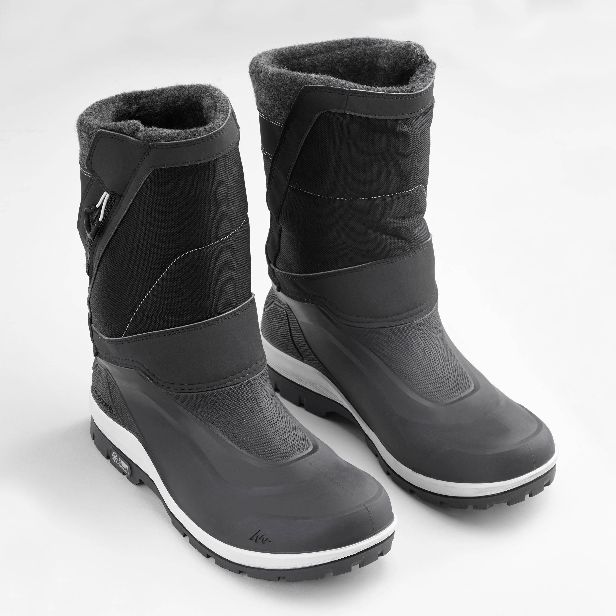 Men's Warm Waterproof  Snow Hiking Boots - SH500 X-WARM -  Zip. -  5