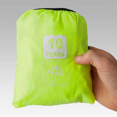 300 Kids' Waterproof Cycling Jacket 8-14 - Yellow