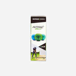 PUTTING BALL X3 - INESIS BLUE/GREEN