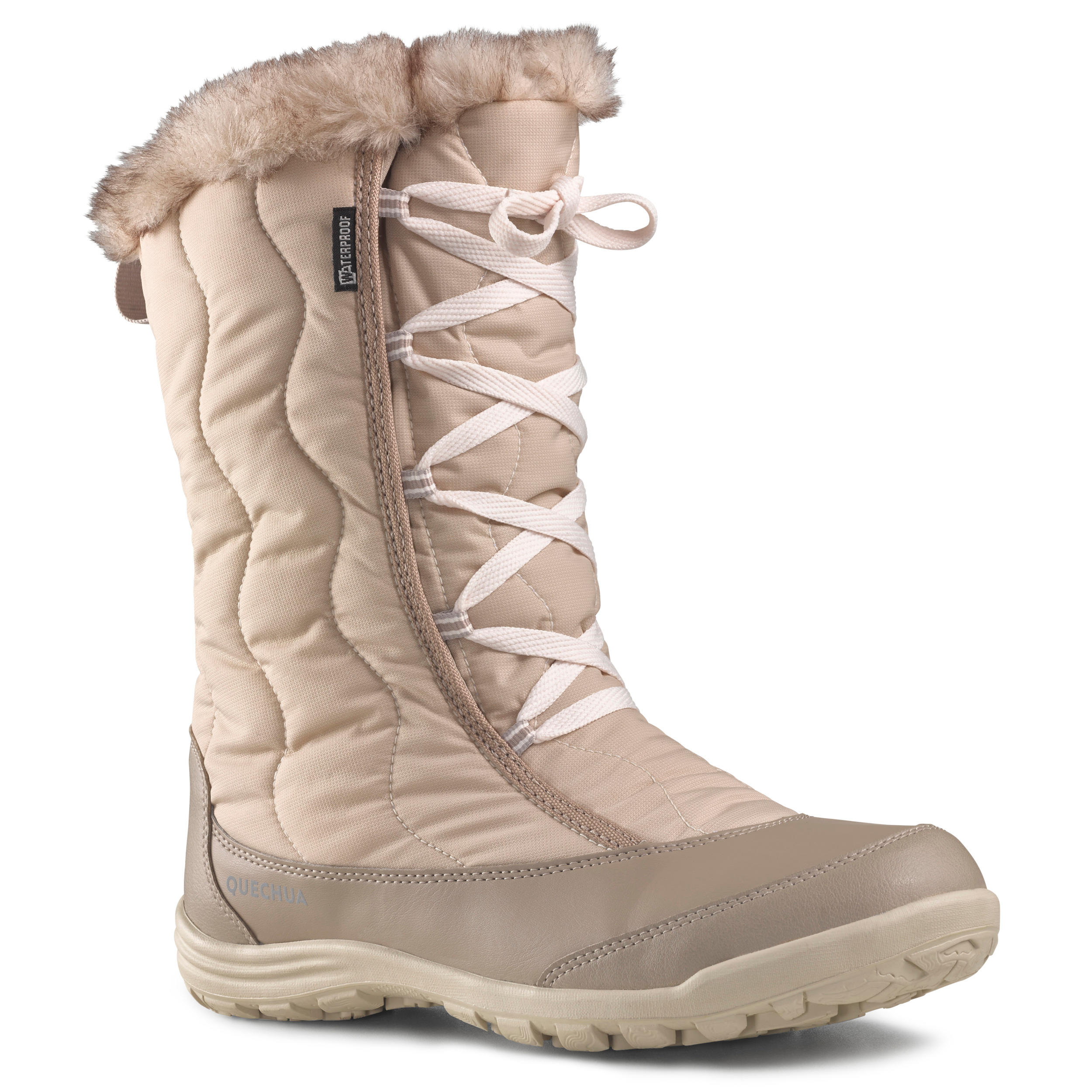 Bottes de randonnée neige femme SH500 xwarm lacets bleu Quechua