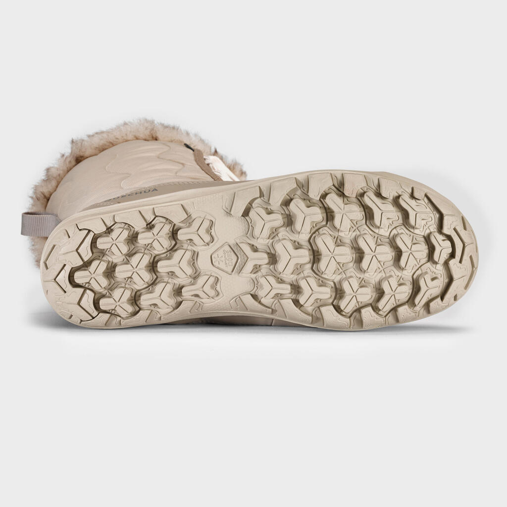 Schneestiefel Winterwandern SH500 X-Warm wasserdicht Schnürsenkel Damen