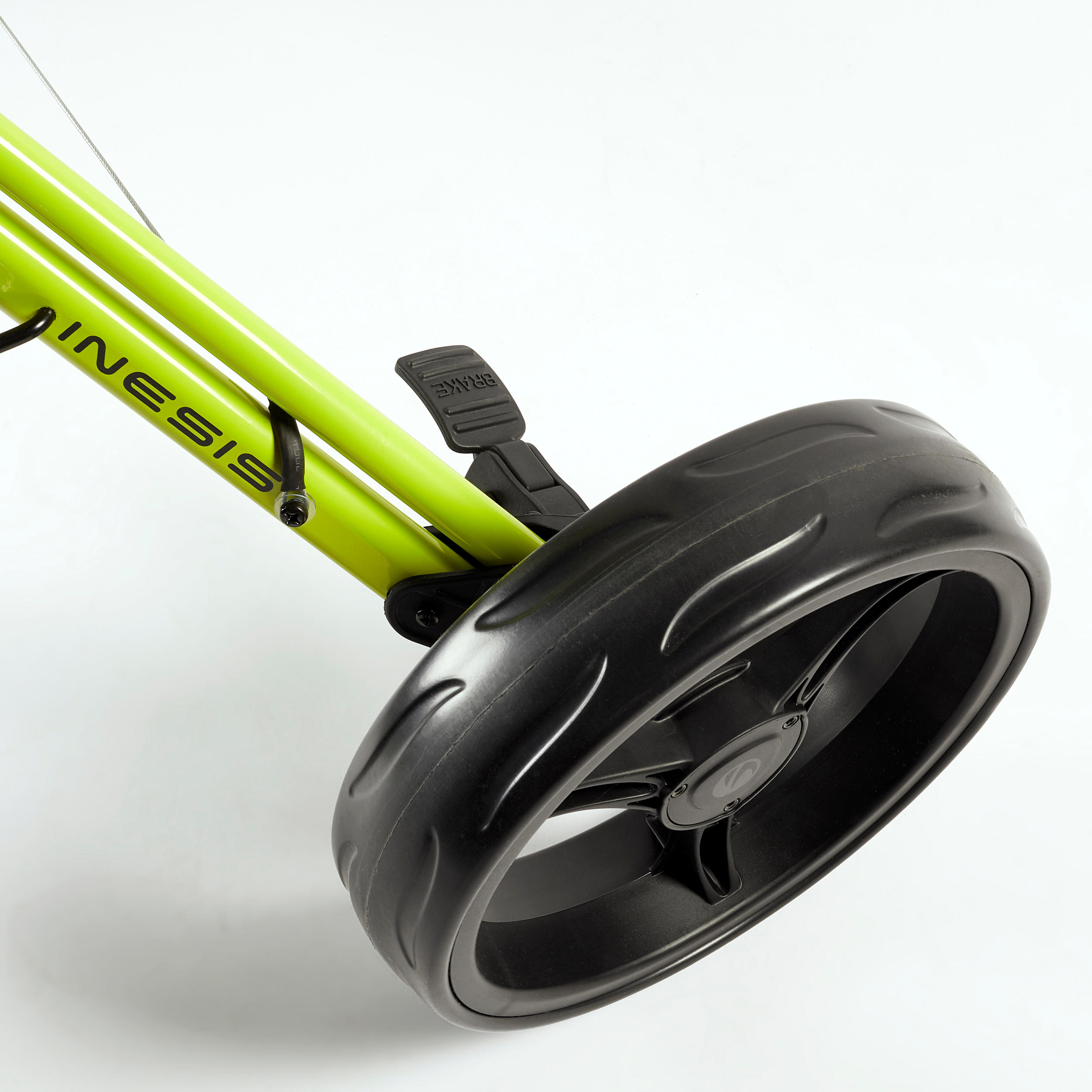 3-WHEEL COMPACT GOLF TROLLEY - INESIS 900 YELLOW 7/9
