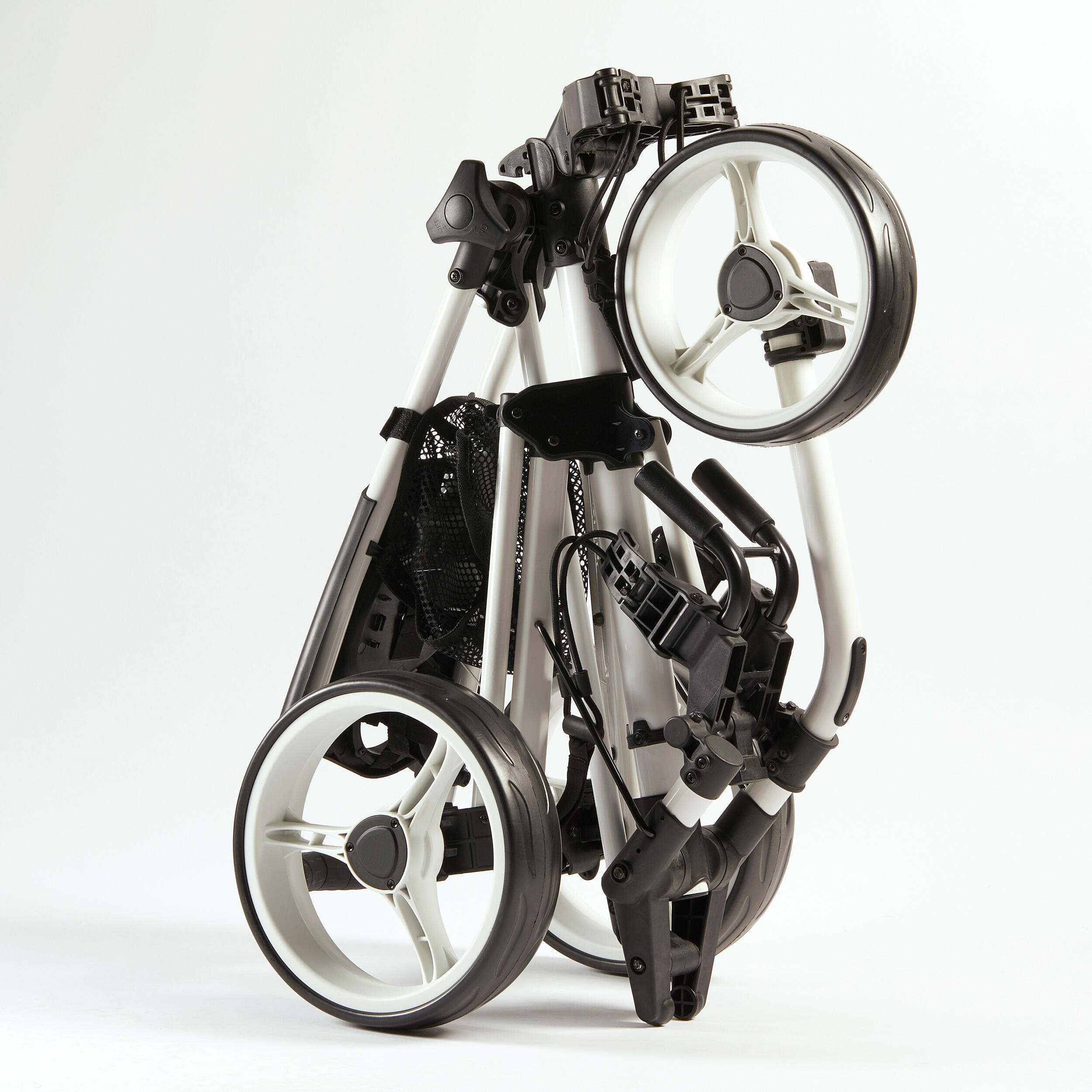 Chariot de golf à 3 roues compact - blanc - INESIS