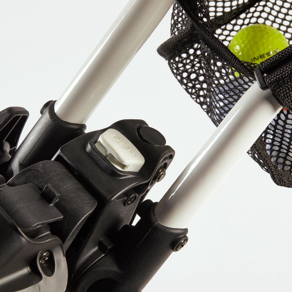 Carrito de golf plegable de 3 ruedas - Inesis 900 negro