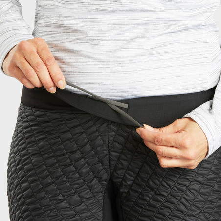 Штани жіночі SH500 U-WARM для зимового туризму чорні