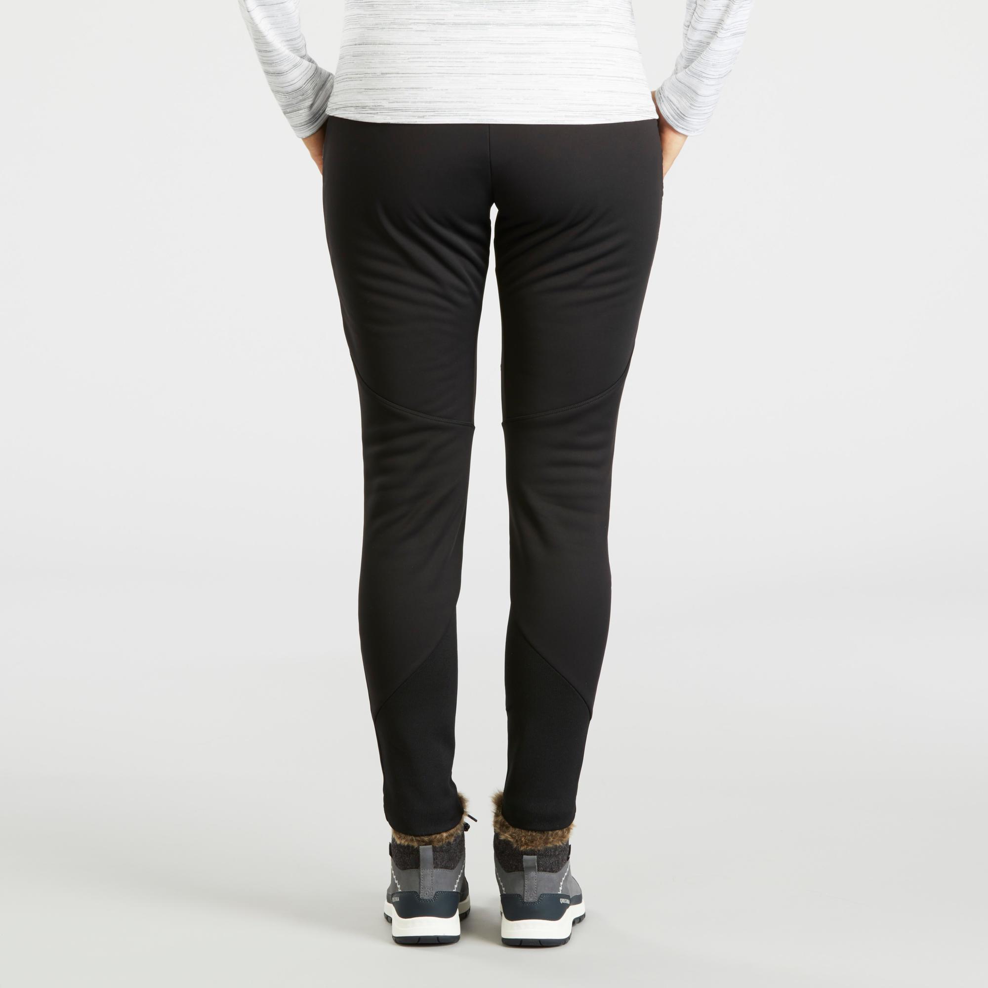 Warm water-repellent hiking leggings - SH500 MOUNTAIN - ladies