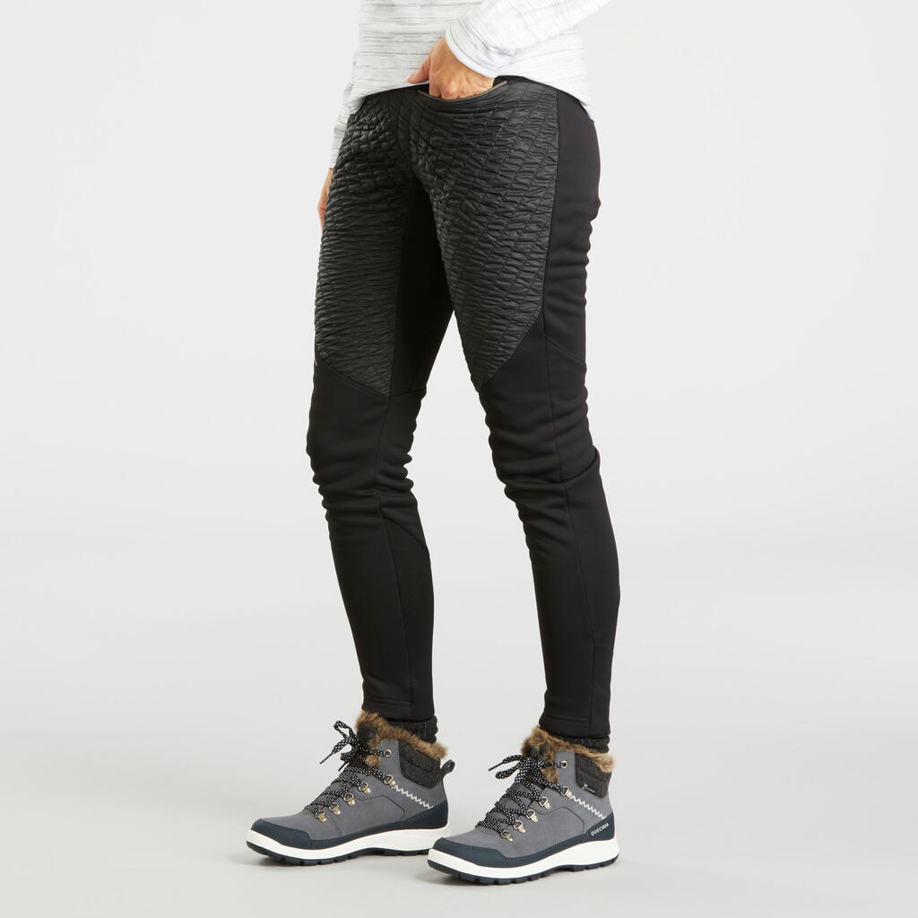 Leggings Damen warm wasserabweisend Winterwandern - SH500 Mountain