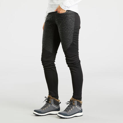 Leggings de montaña y nieve invierno perlantes Mujer Quechua NH500