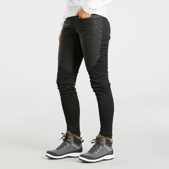 Leggings de montaña y nieve invierno perlantes Mujer Quechua NH500